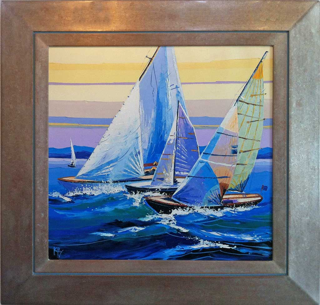 Eco argent rainure vieux bleu (Kerfily)