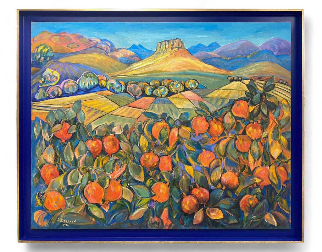 Bleu pierre filet or (Albert Karoyan)