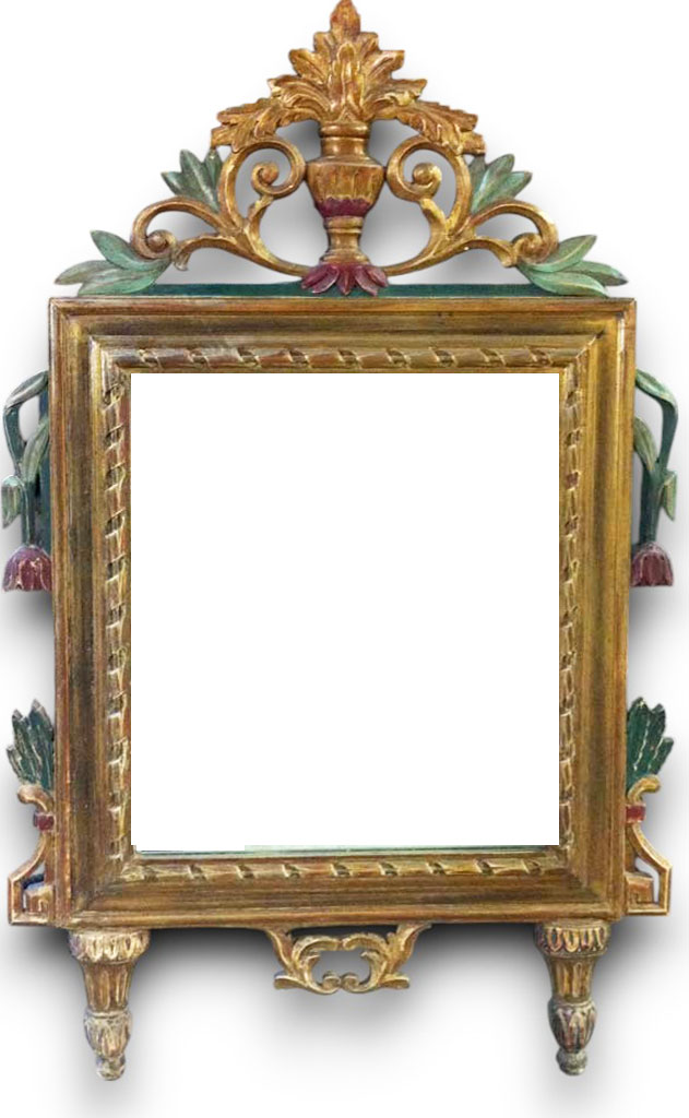 Sculpté fougère or