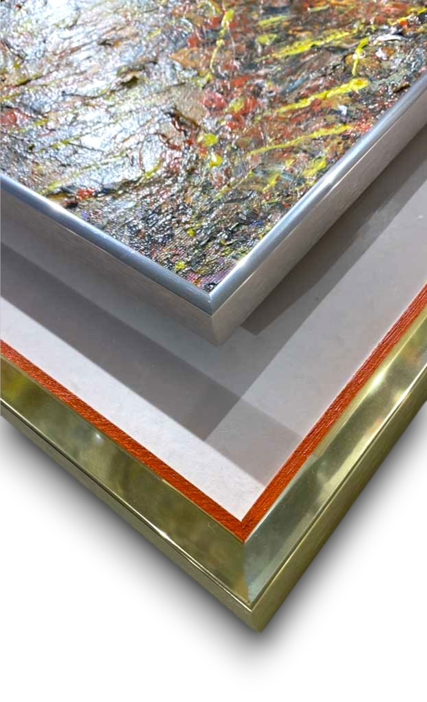 Or filet couleur cache clous argent vif plexi transparent (Veran)