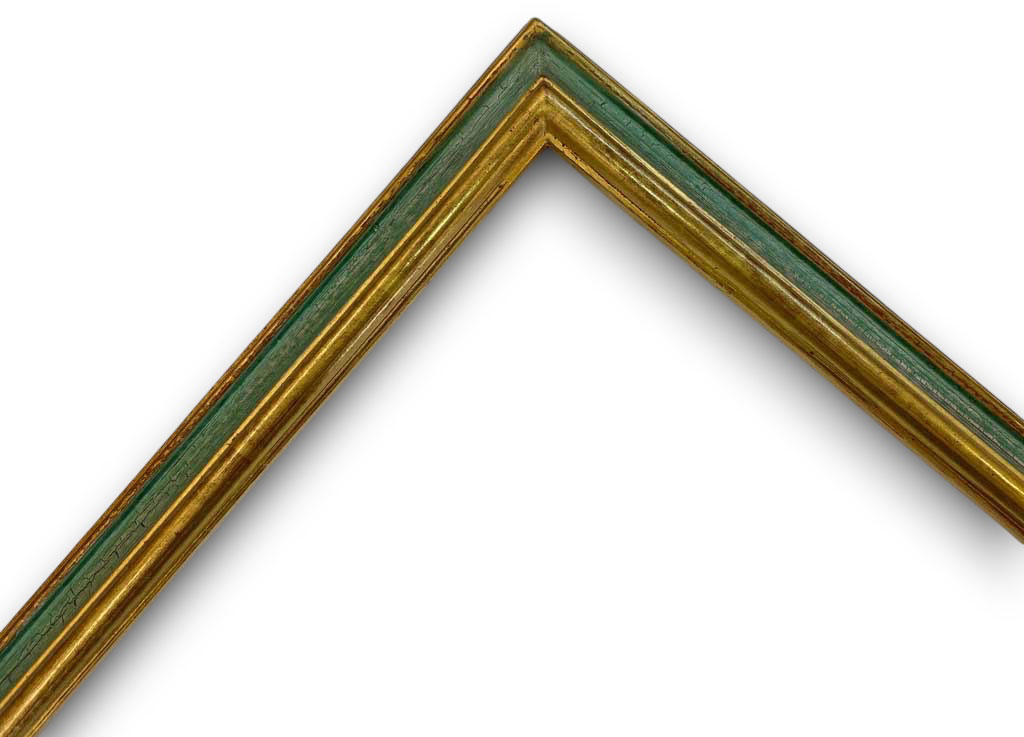 Alix, Or fin gorge craquelé vert