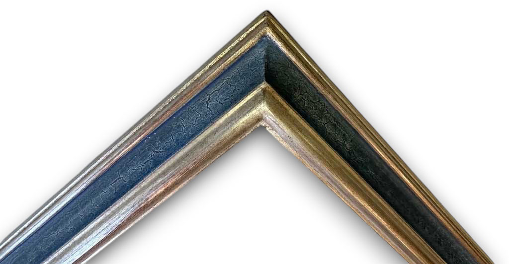 Alix, Argent gorge craquelé bleu