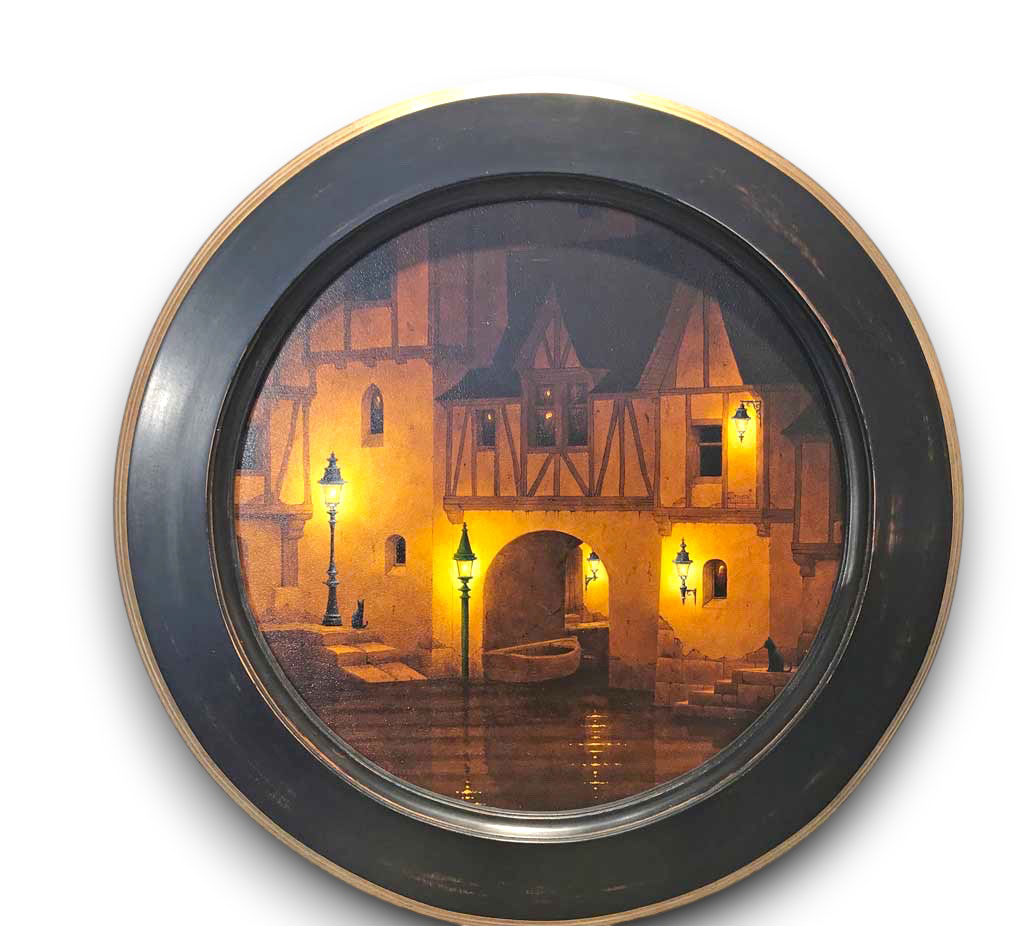 Noir usé filet et dos or (Marc Peltzer)