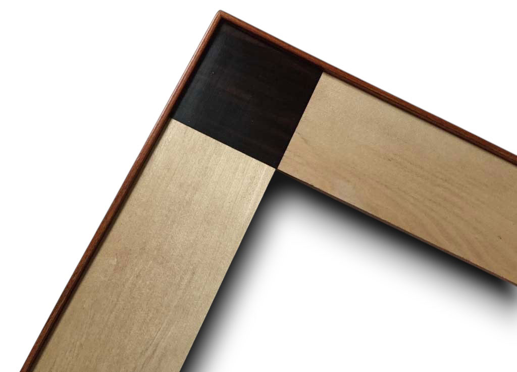 Placage érable et palissandre