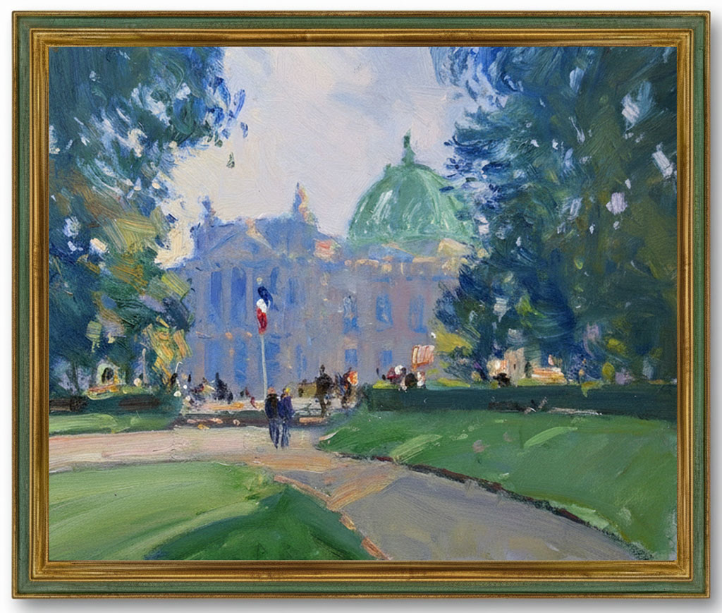 Alix Or fin gorge craquelé vert